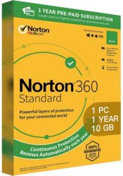 Norton 360 Standard 1year 1PC 10GB Cloud Storage NA key