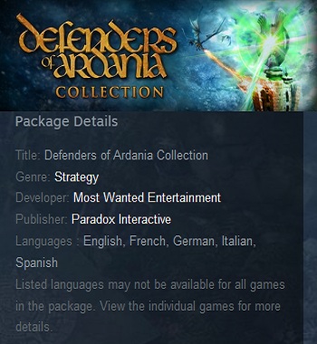 Defenders of Ardania Collection Steam - Click Image to Close