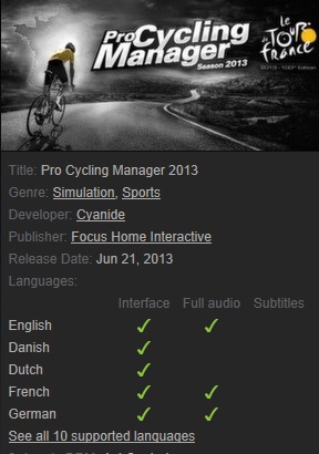 Pro Cycling Manager 2013 Steam - Click Image to Close